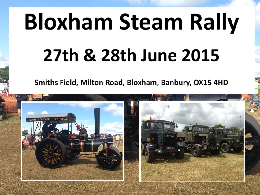 Bloxham Steam Rally - 27th & 28th June 2015