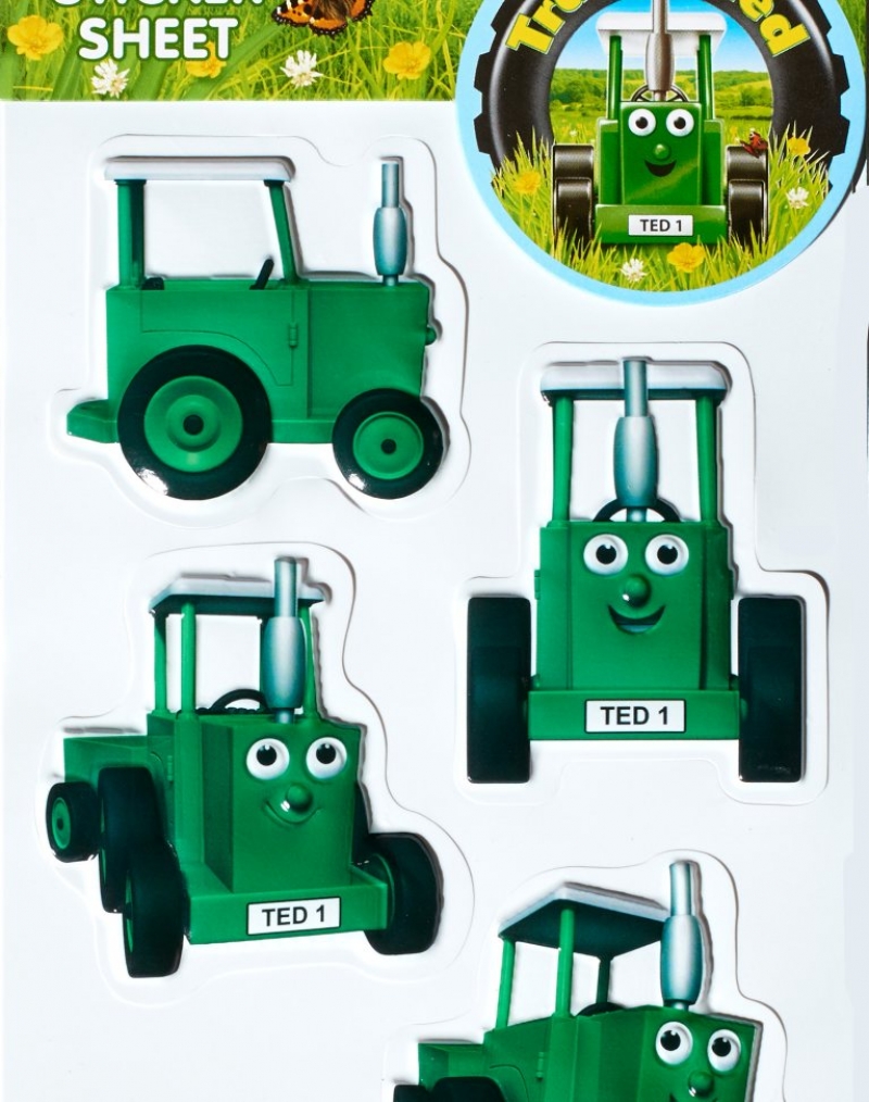 Tractor Ted 3D Bubble Stickers
