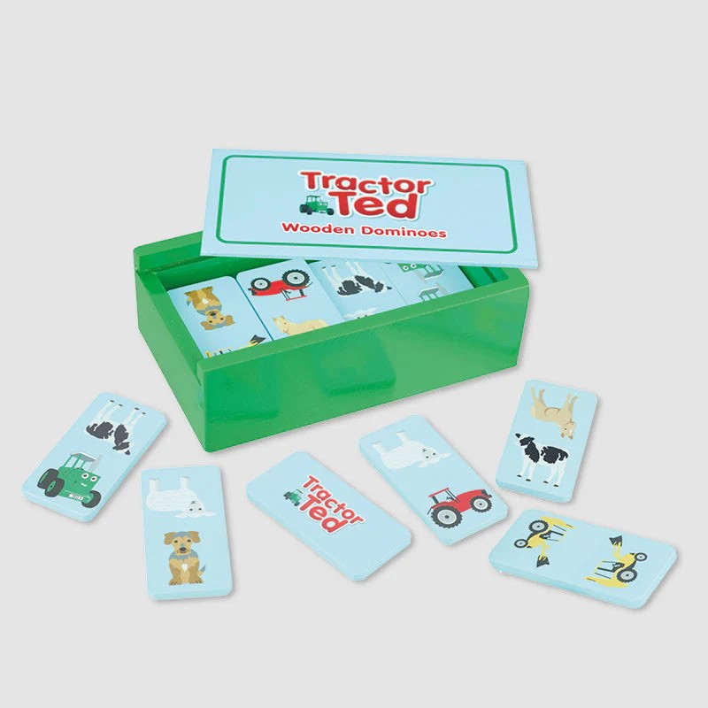Tractor Ted Wooden Dominoe Set