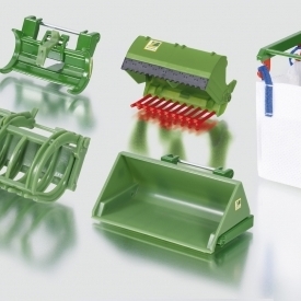 Siku Scale 1:32 Front Loader Accessories Set Green