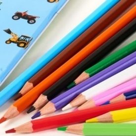 Tractor Ted Children's Pencil Tin incl 12 colouring pencils