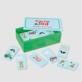 Tractor Ted Wooden Domino Set